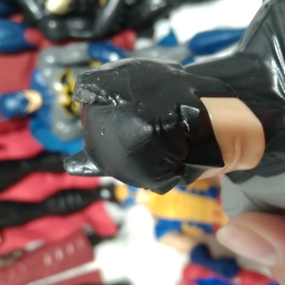 BUNDLE 2: Marvel DC Comics 18 Action Figures & 1 Bike Large Bundle Couple Flaws - Picture 7 of 16